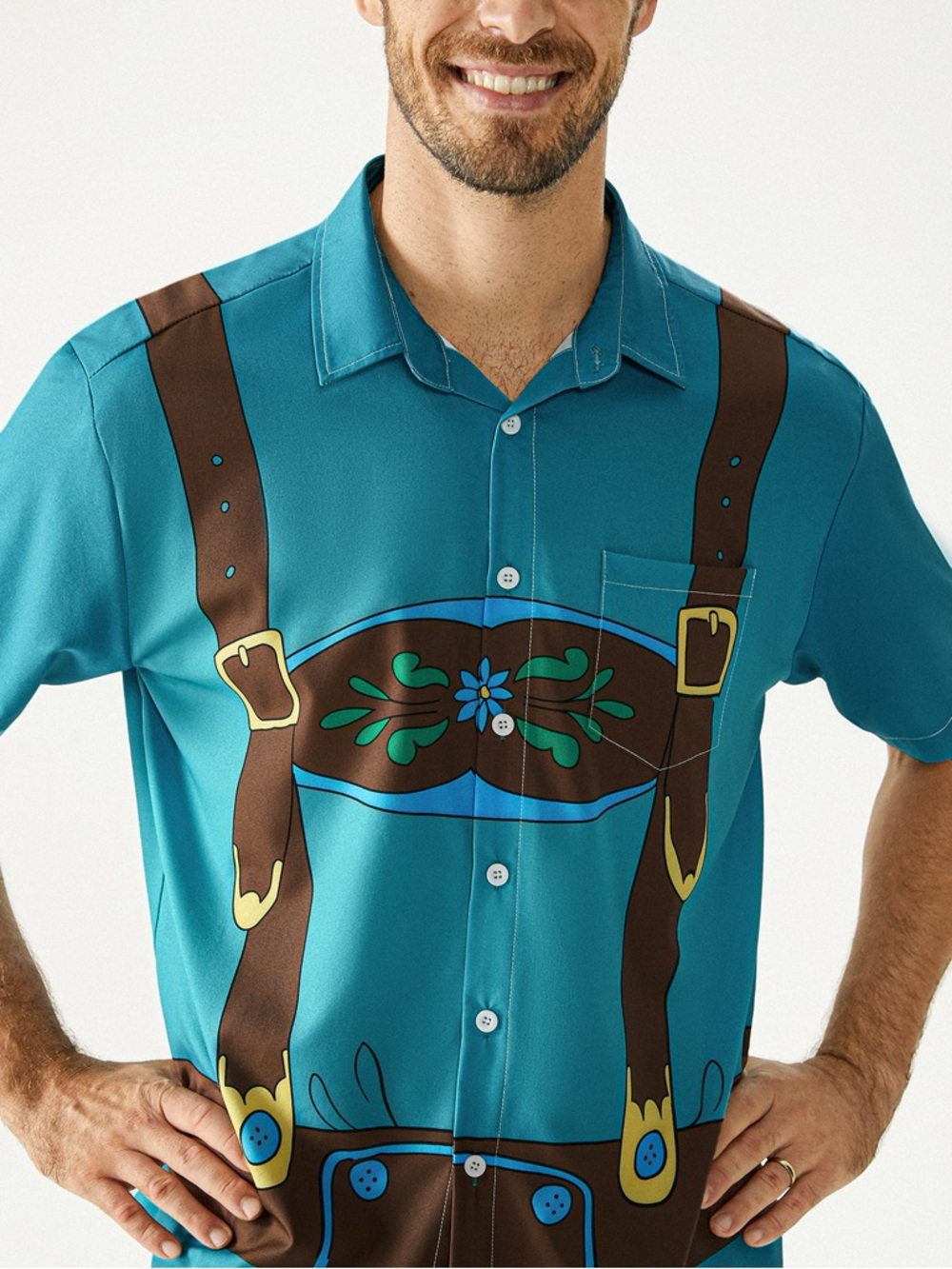 NWT Hardaddy Lederhosen Shirt